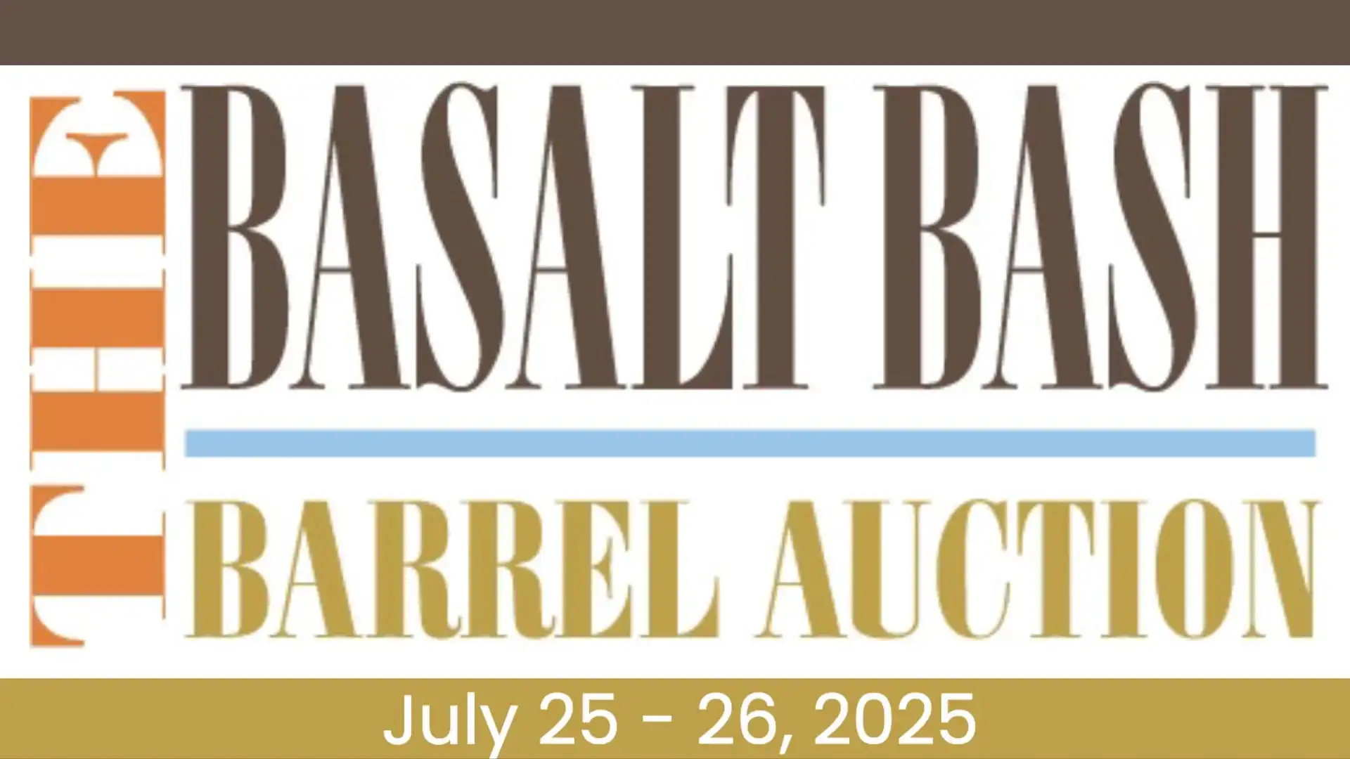 2026 Basalt Bash Barrel Auction Logo