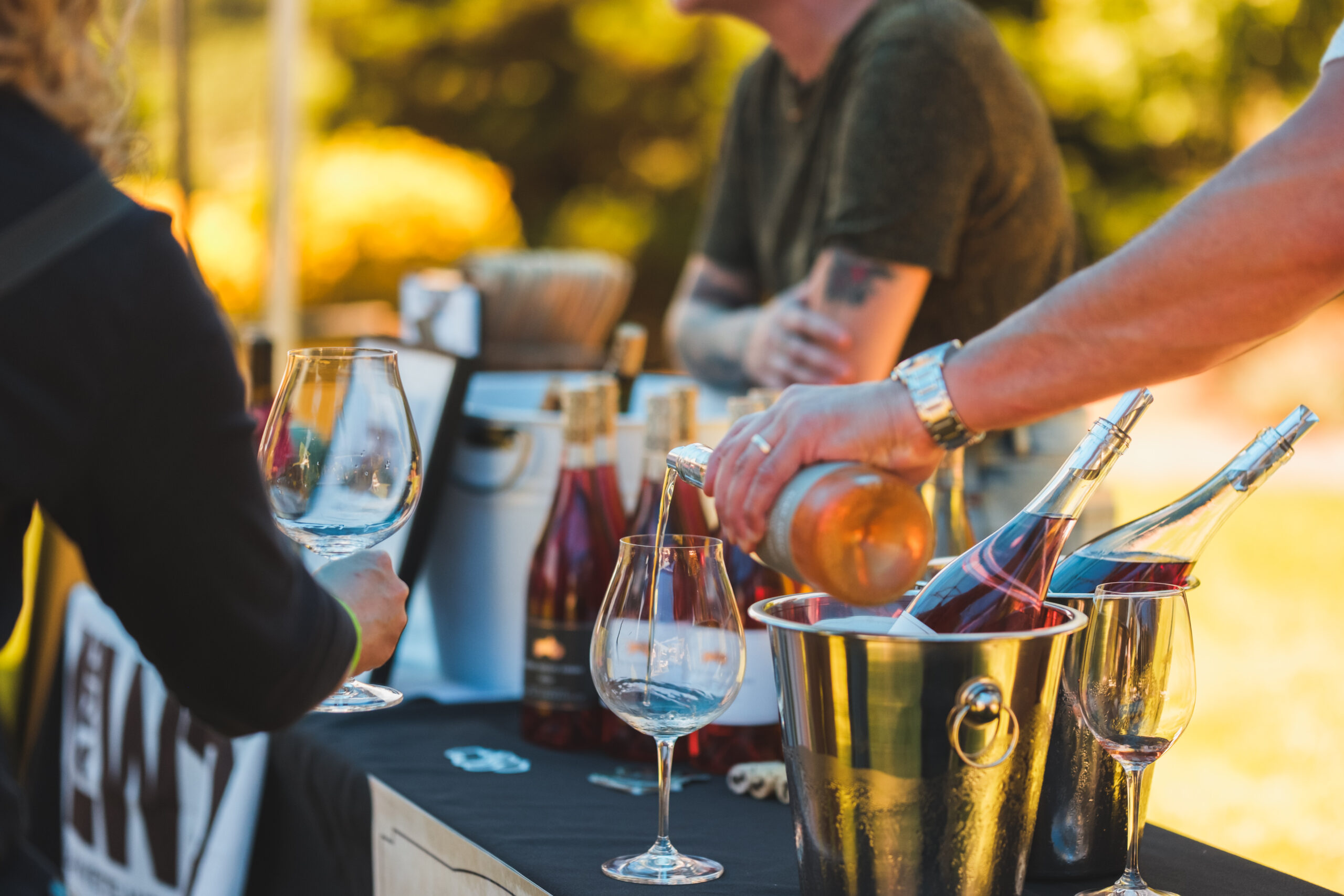 Buckets of wine