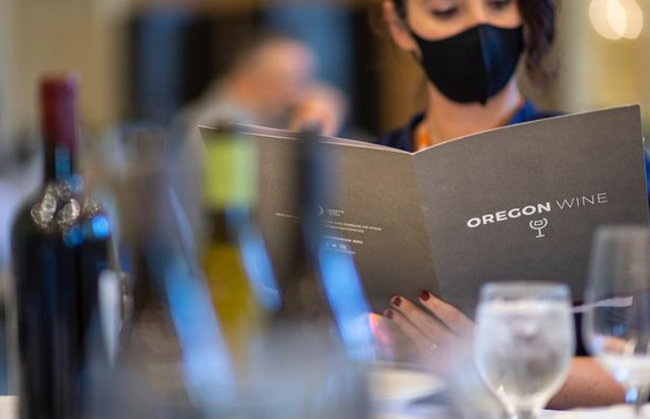 Person looking at brochure