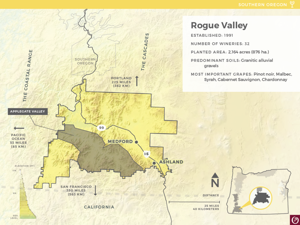 rogue valley map